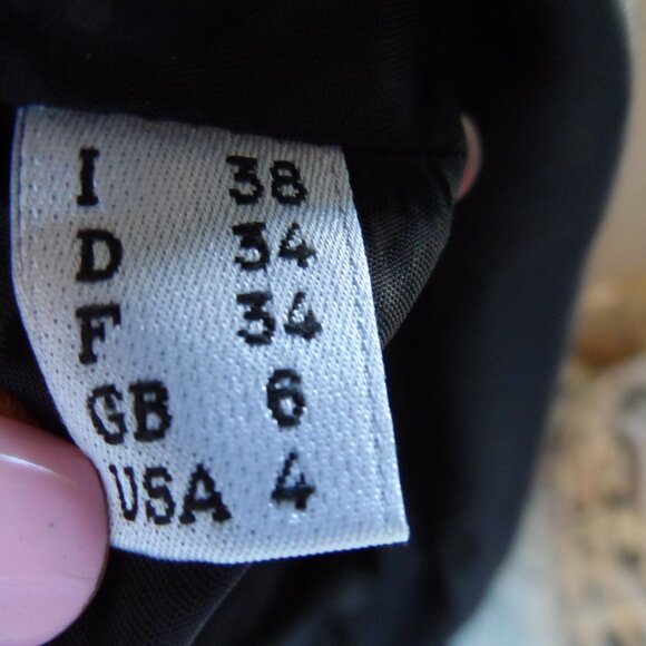 New Moschino CheapandChic Black Sheath Dress w. Beaded Stand Up Collar Size 4 - Picture 14 of 16